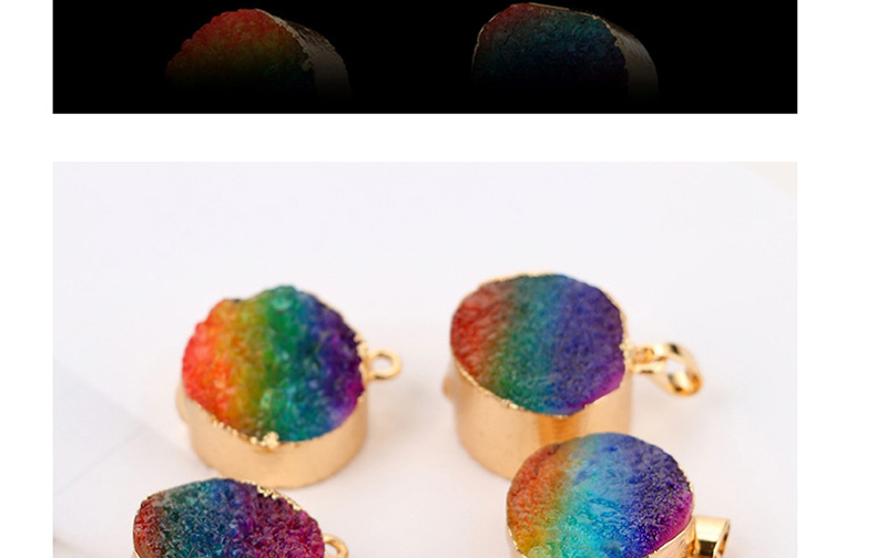 Simple Multi-color Round Shape Decorated Necklace,Pendants