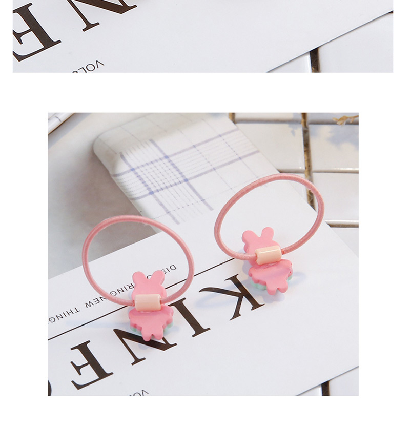 Fashion Pink Rabbit Head Shape Decorated Hair Band (2 Pcs ),Kids Accessories