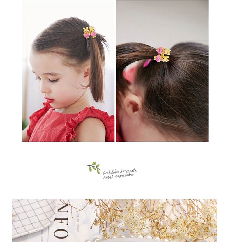 Fashion Yellow Button Shape Decorated Hair Band (2 Pcs),Kids Accessories