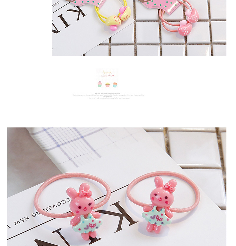Fashion Pink Rabbit Head Shape Decorated Hair Band (2 Pcs ),Kids Accessories