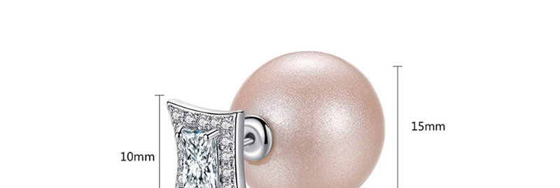 Fashion White Diamond Decorated Earrings,Earrings