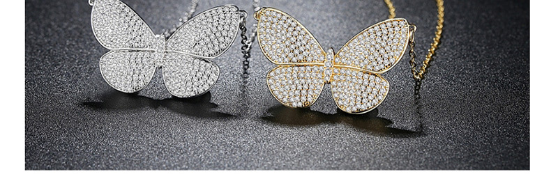 Fashion Gold Color Butterfly Shape Decorated Necklace,Necklaces