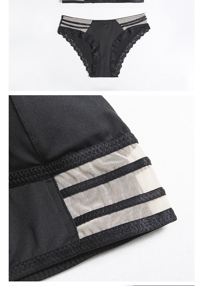 Sexy Black Color Matching Decorated Underwear,SLEEPWEAR & UNDERWEAR
