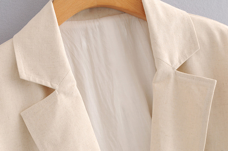 Fashion Khaki Button Decorated Pure Color Coat,Coat-Jacket