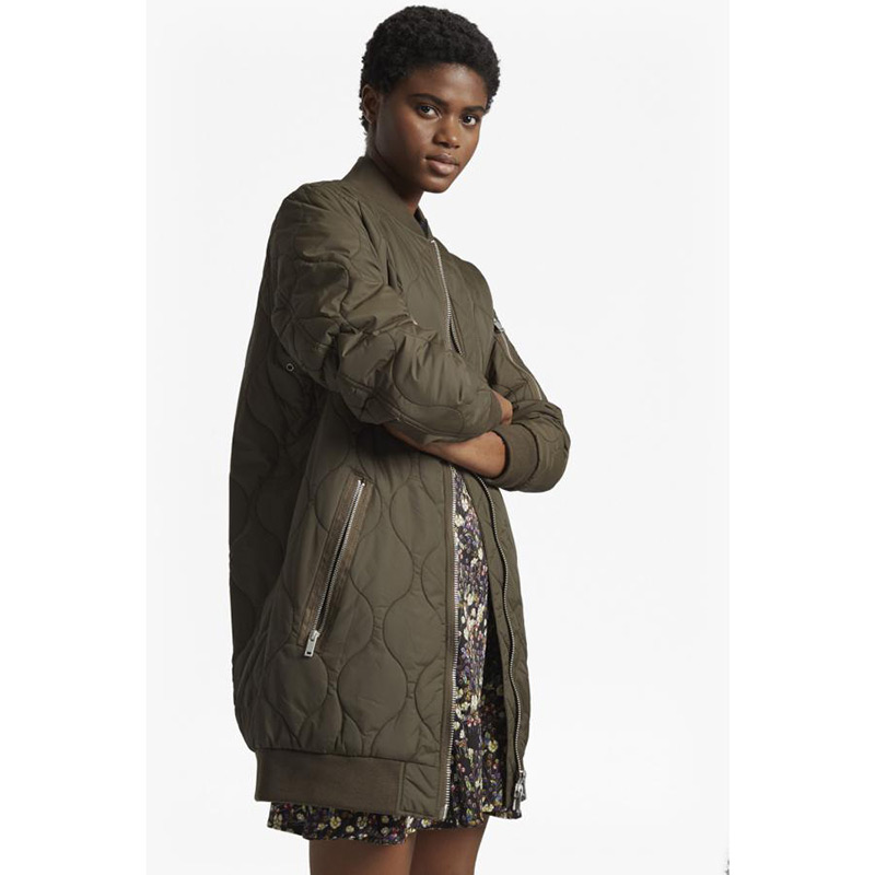 Fashion Olive Green Pure Color Decorated Coat,Coat-Jacket