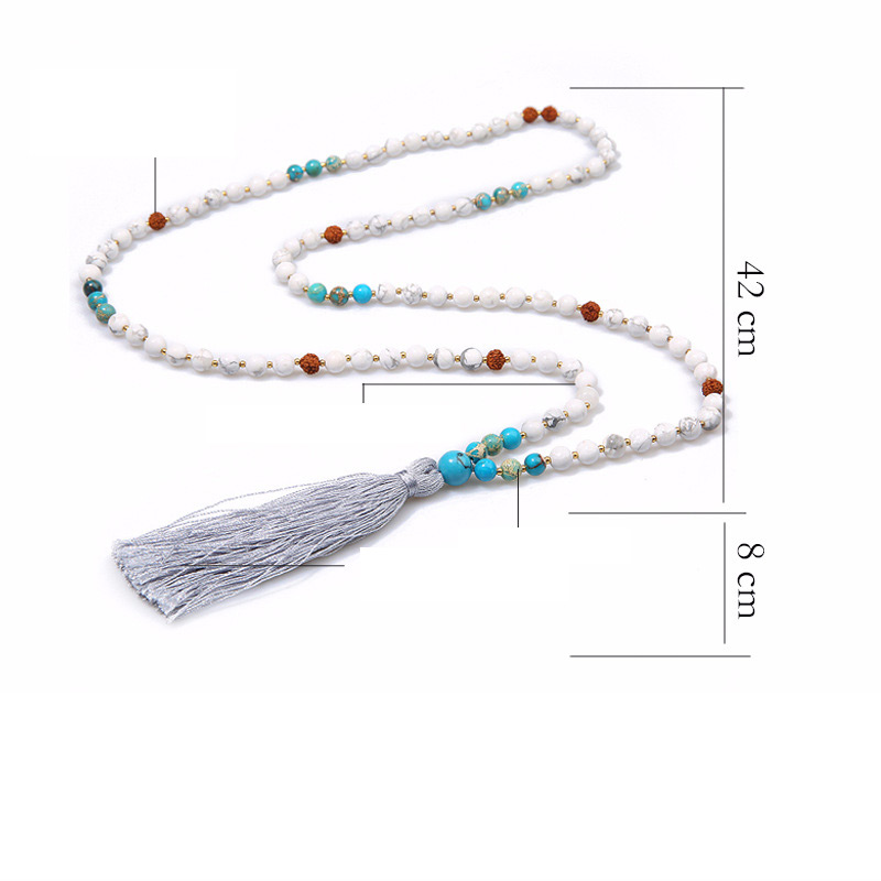Fashion Gray Tassel Decorated Necklace,Thin Scaves