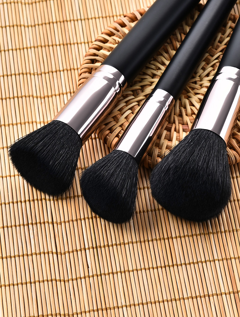 Fashion Black Round Shape Decorated Makeup Brush ( 7 Pcs ),Beauty tools