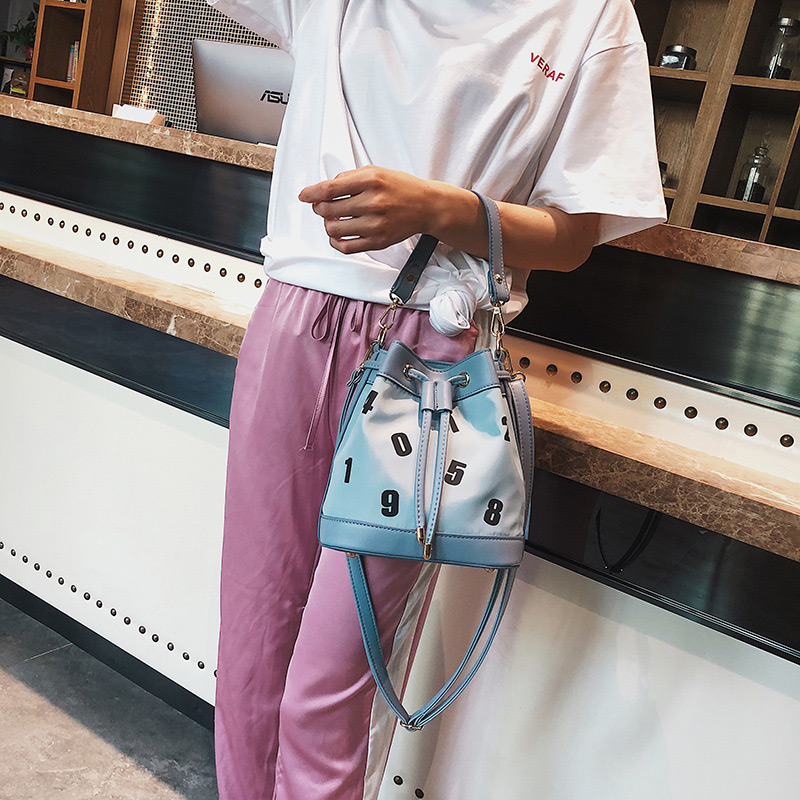 Fashion Khaki Letter Pattern Decorated Shoulder Bag,Handbags