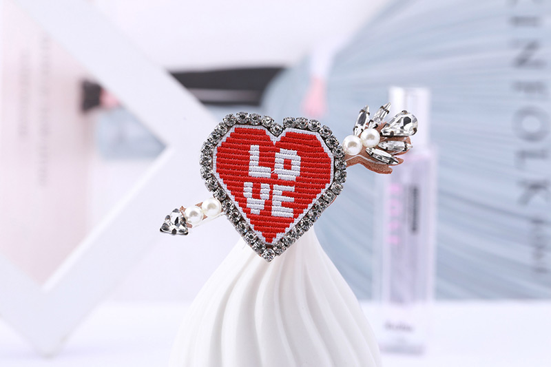 Fashion White+black Letter Pattern Decorated Brooch,Korean Brooches