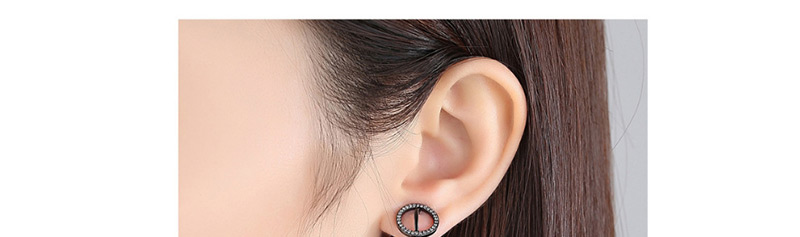 Fashion Black Ball Shape Decorated Earrings,Earrings