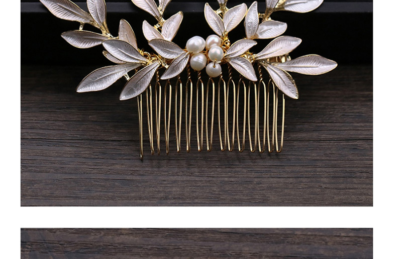Fashion Gold Color Leaf Shape Decorated Hair Accessories,Bridal Headwear