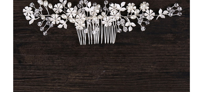 Fashion Silver Color Flower Shape Decorated Hair Accessories,Bridal Headwear