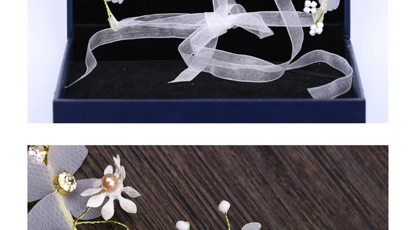 Fashion White Butterfly&flower Shape Decorated Hair Accessories,Hair Ribbons