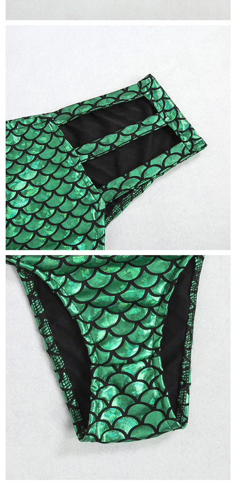 Fashion Green Scale Pattern Decorated Underpants,SLEEPWEAR & UNDERWEAR