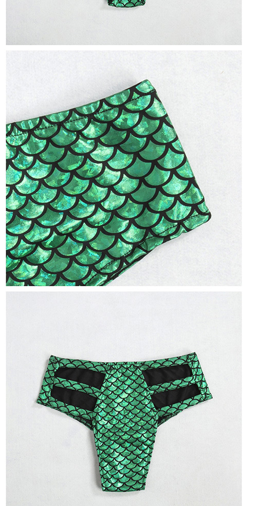 Fashion Green Scale Pattern Decorated Underpants,SLEEPWEAR & UNDERWEAR