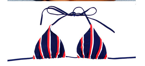 Fashion Multi-color Stripe Pattern Decorated Bikini,Bikini Sets