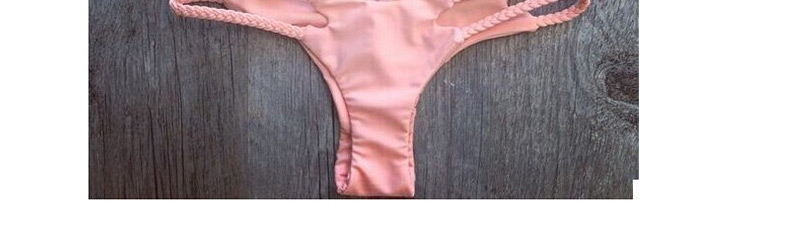 Fashion Pink Pure Color Decorated Bikini,Bikini Sets