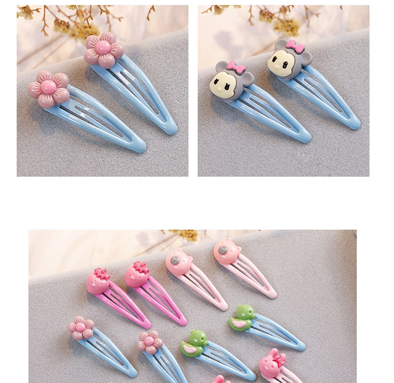 Fashion Yellow Duck Shape Decorated Hair Clip (2 Pcs ),Kids Accessories
