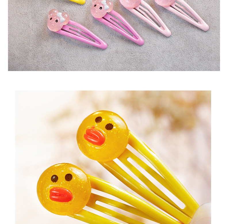 Fashion Pink Rabbit Shape Decorated Hair Clip (2 Pcs ),Kids Accessories
