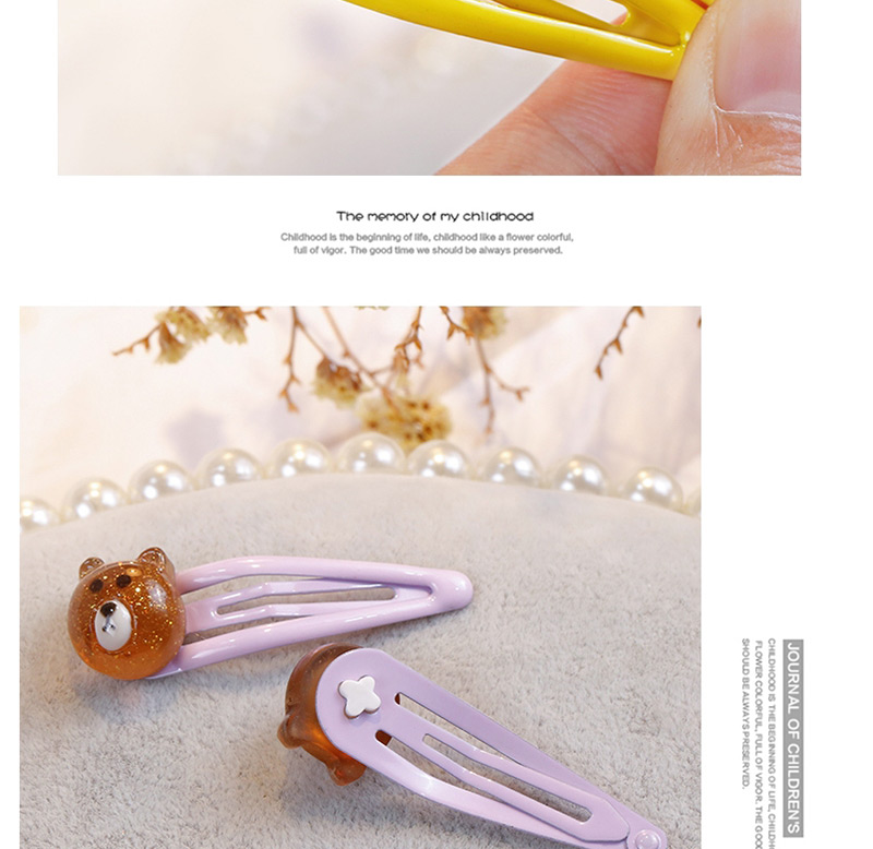 Fashion Purple Fish Shape Decorated Hair Clip (2 Pcs ),Kids Accessories