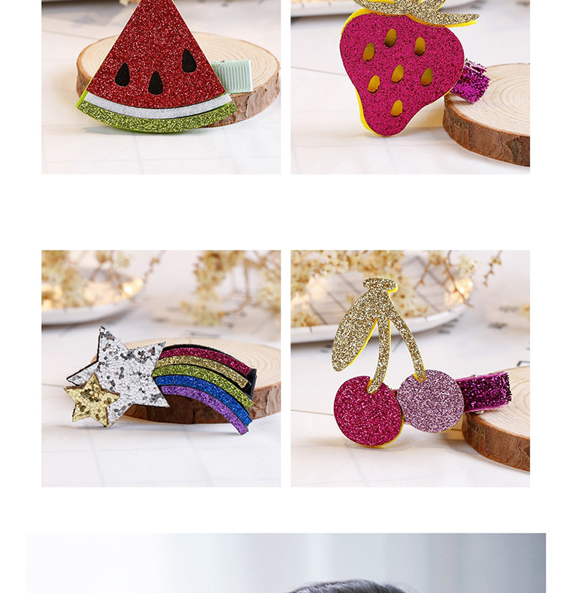 Fashion Multi-color Cherry Shape Decorated Hair Clip,Kids Accessories