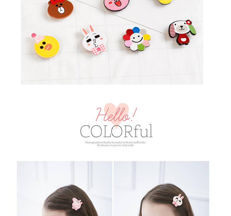 Fashion Multi-color Sunflower Shape Decorated Hair Sticky (3 Pcs),Kids Accessories