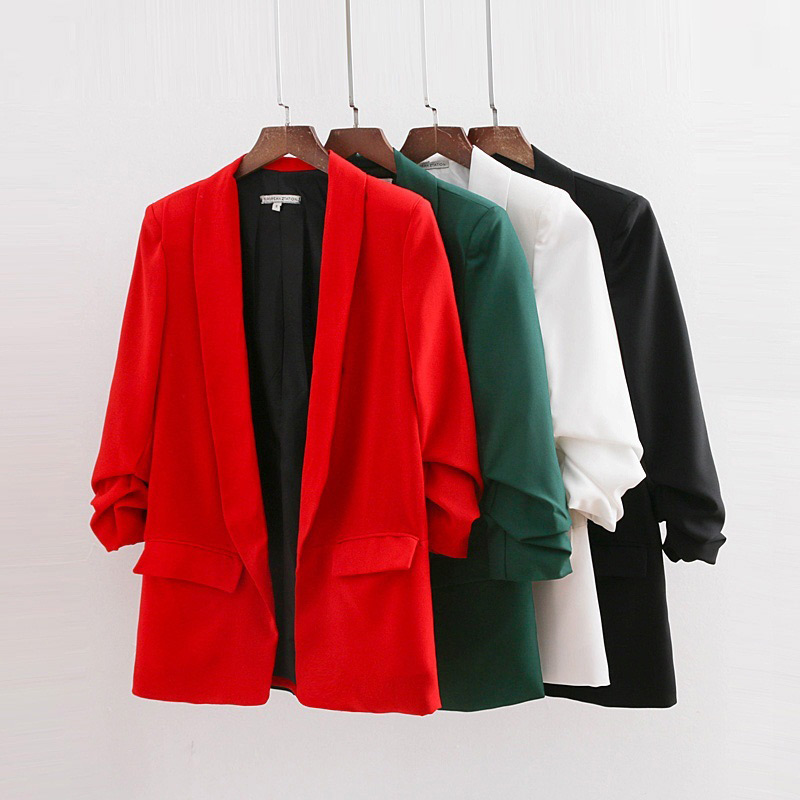 Fashion Green Pure Color Design Long Sleeves Casual Coat,Coat-Jacket