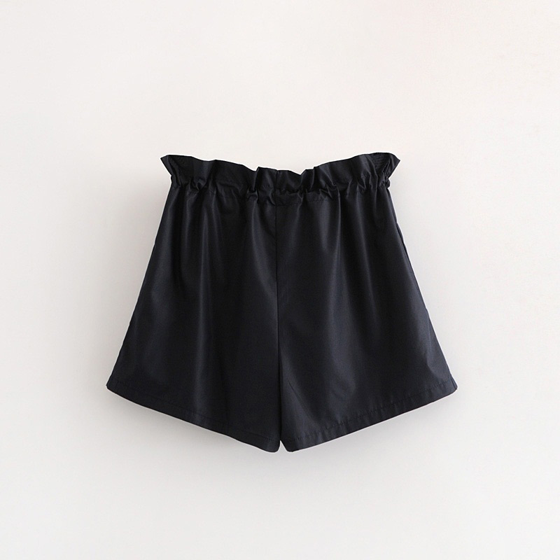 Fashion Black Pure Color Design Casual Shorts,Shorts