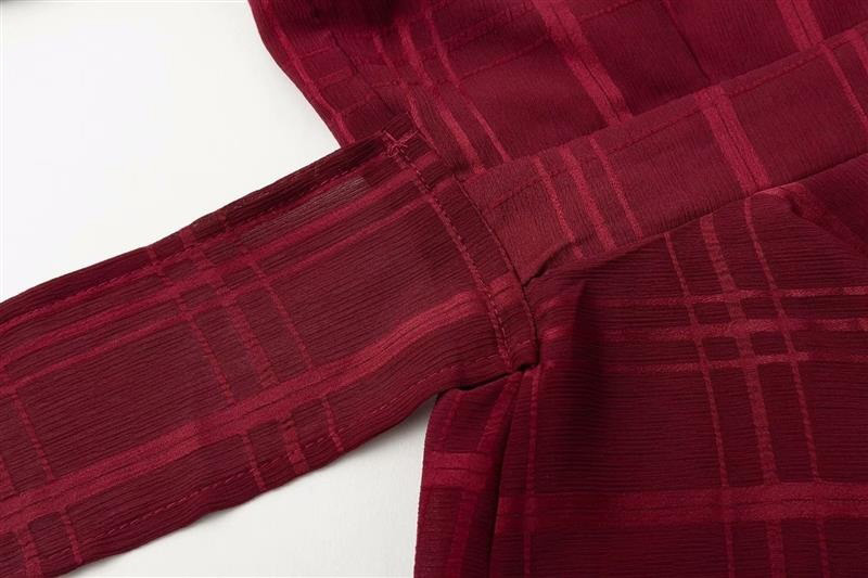 Fashion Claret Red V Neckline Design Pure Color Jumpsuit,Pants