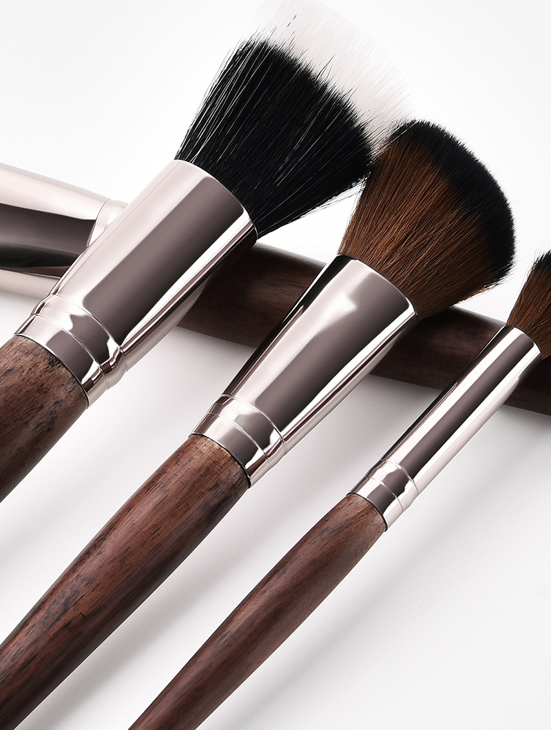 Trendy Coffee Flame Shape Design Cosmetic Brush(11pcs),Beauty tools