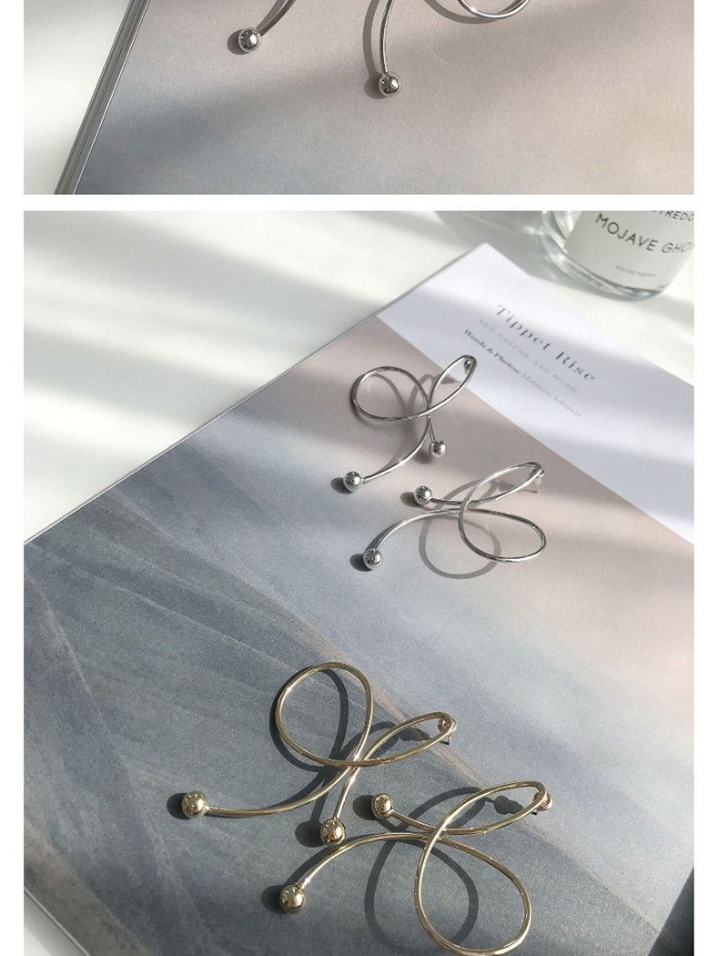 Elegant Gold Color Bowknot Shape Design Pure Color Earrings,Hoop Earrings