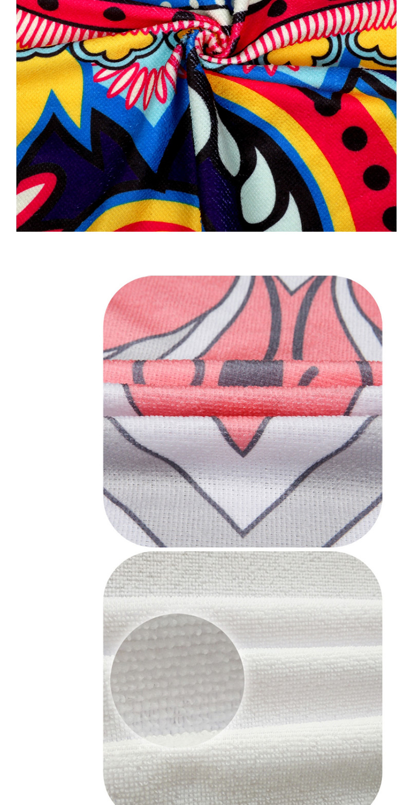 Fashion Multi-color Rainbow&unicorn Decorated Tassel Beach Towel,Cover-Ups
