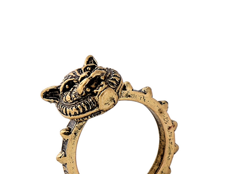 Fashion Gold Color Tiger Shape Decorated Simple Ring,Fashion Rings