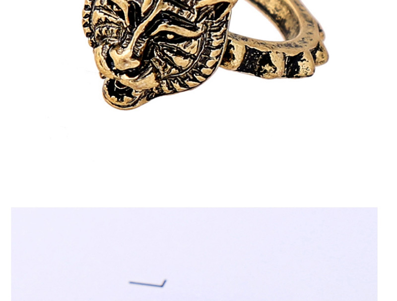 Fashion Gold Color Tiger Shape Decorated Simple Ring,Fashion Rings