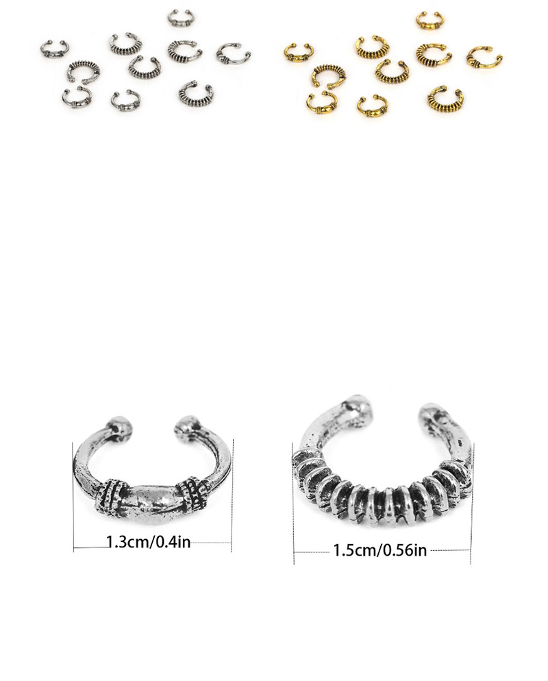 Fashion Antique Silver Round Shape Design Hair Accessories(5pcs),Hairpins
