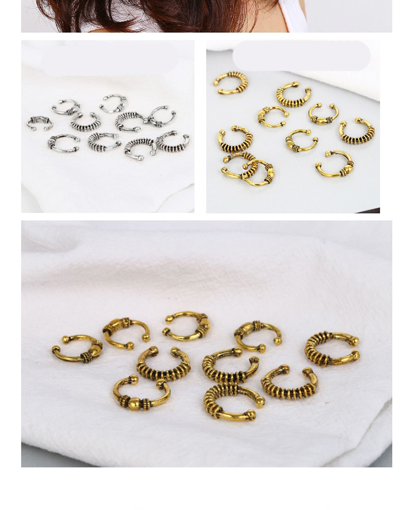 Fashion Antique Gold Round Shape Design Hair Accessories(5pcs),Hairpins