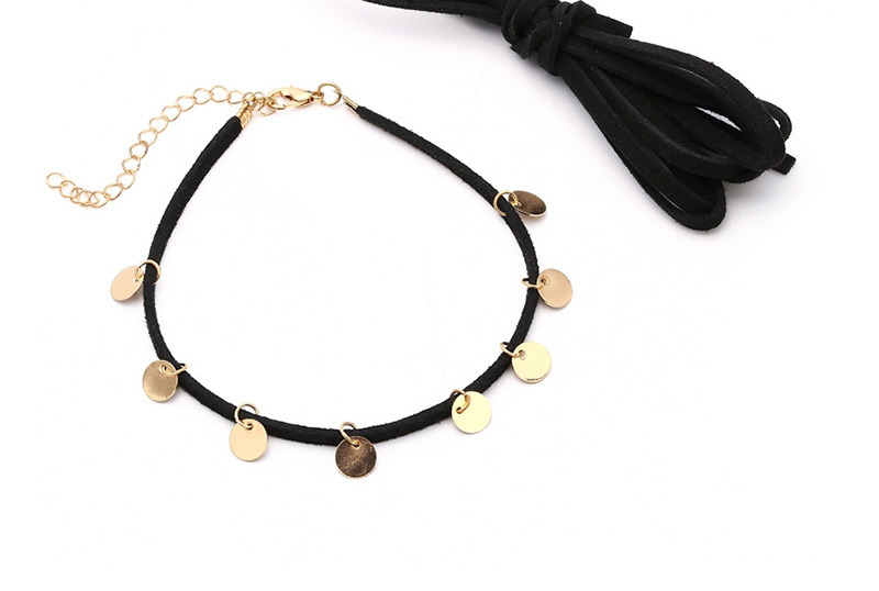 Fashion Black Round Shape Decorated Simple Anklet,Fashion Anklets