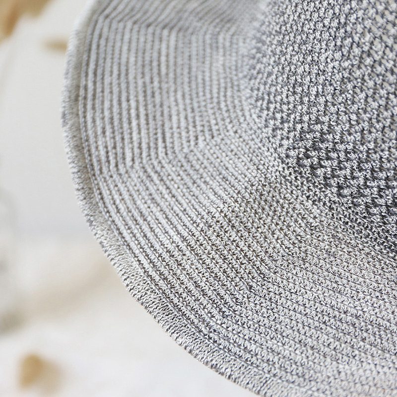 Trendy Black Button Shape Decorated Sunscreen Fisherman Hat,Sun Hats