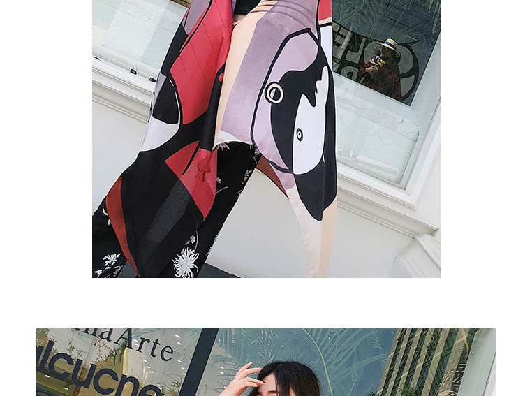 Fashion Multi-color Color Matching Design Dual-use Scarf,Thin Scaves
