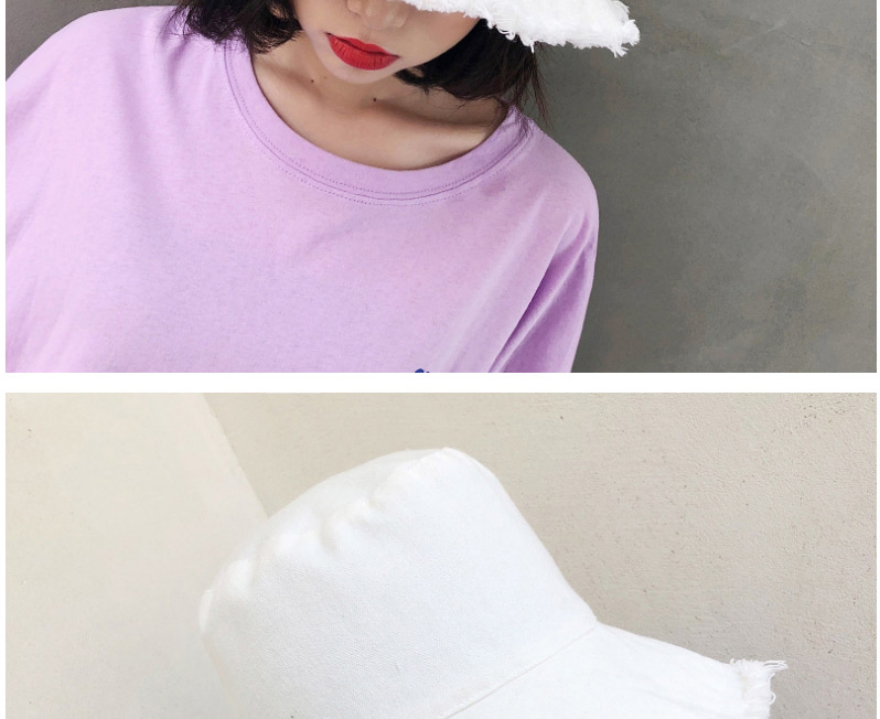 Fashion White Pure Color Design Leisure Fisherman Hat,Sun Hats