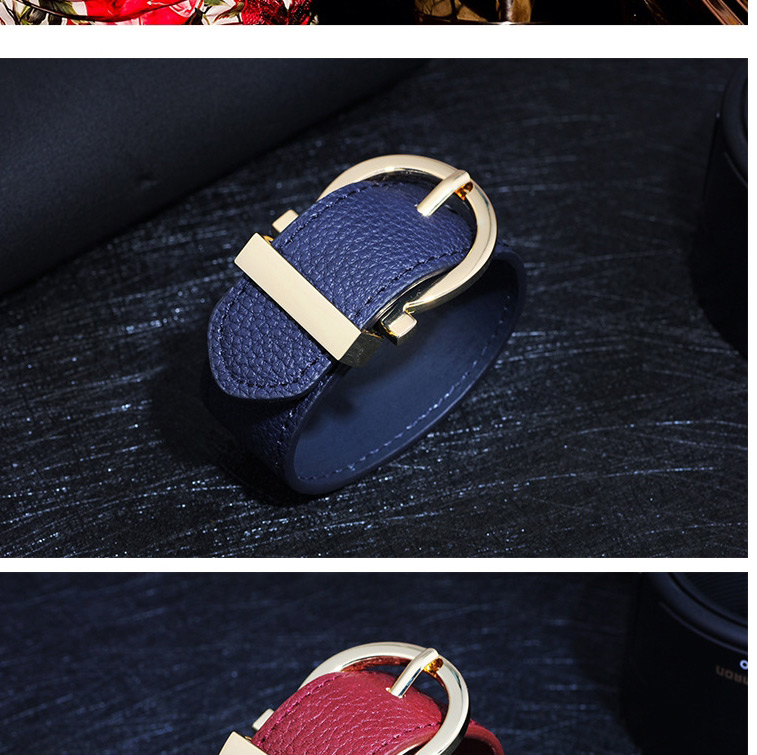 Elegant Blue Pure Color Design Width Bracelet,Fashion Bracelets