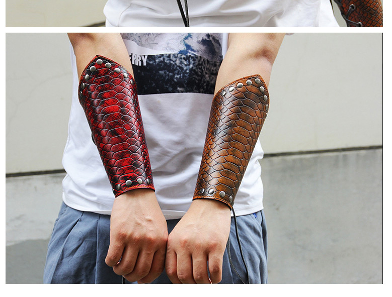 Fashion Red Serpentine Pattern Decorated Wrist Guard,Fashion Bracelets
