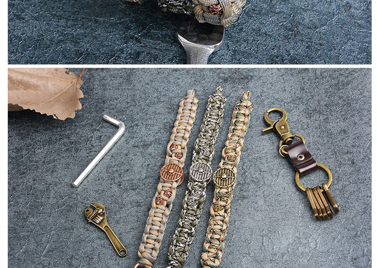 Fashion Kahaki Rudder&skull Decorated Bracelet,Fashion Bracelets
