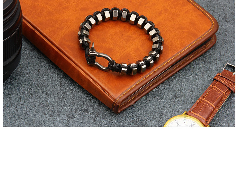 Fashion Black Circular Rings Decorated Bracelet,Fashion Bracelets