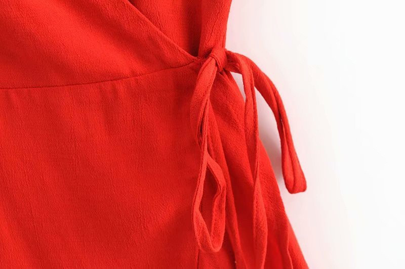 Sexy Red Pure Color Design Suspender Dress,Long Dress