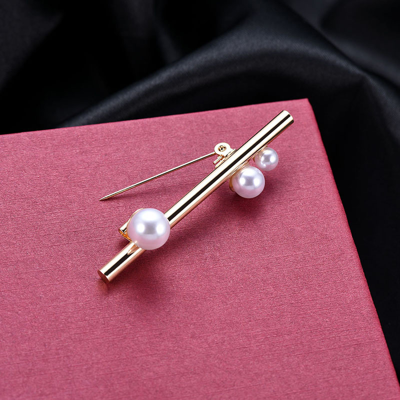 Fashion Gold Color Pearls Decorated Pure Color Brooch,Korean Brooches