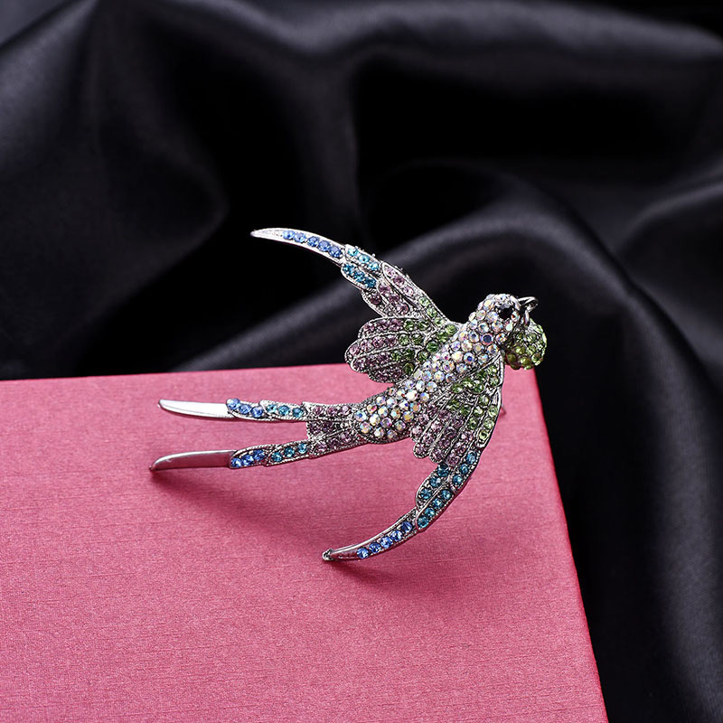 Fashion Multi-color Swallow Shape Design Color Matching Brooch,Korean Brooches