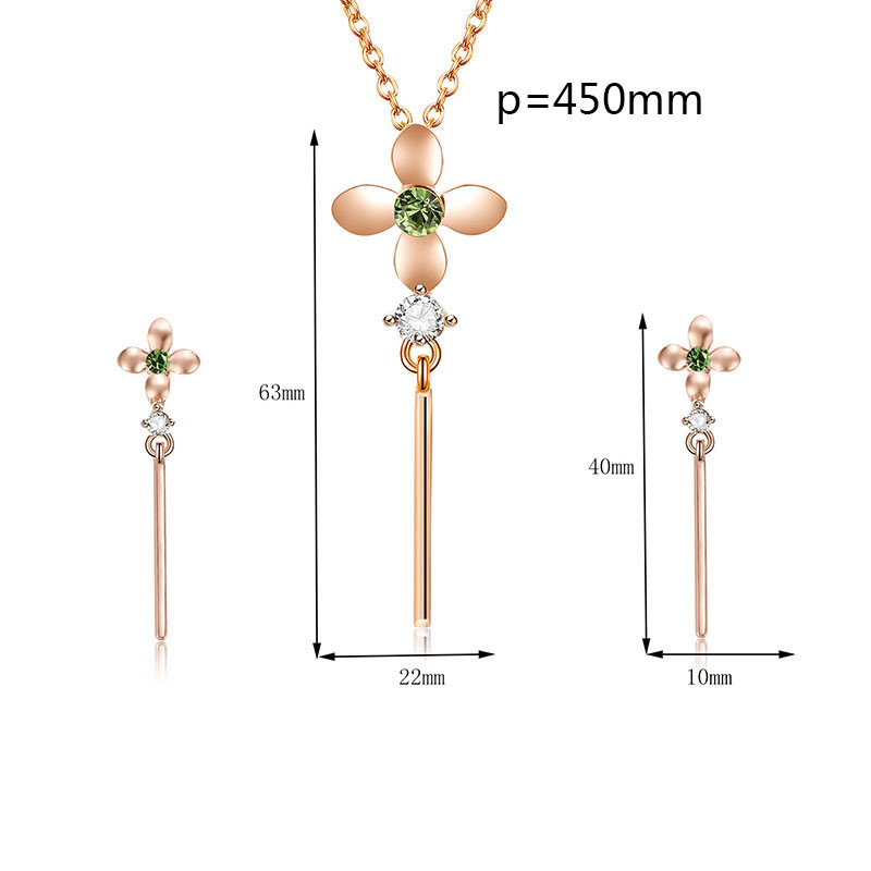 Fashion Gold Color Clover Shape Decorated Jewelry Sets,Jewelry Sets
