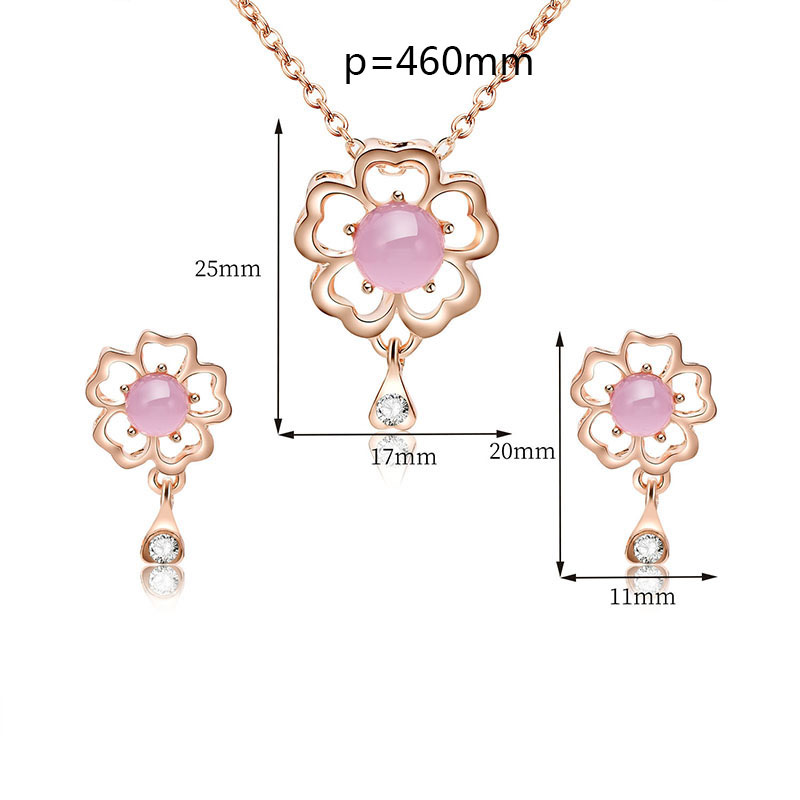 Fashion Gold Color Flowers Shape Decorated Jewelry Sets,Jewelry Sets