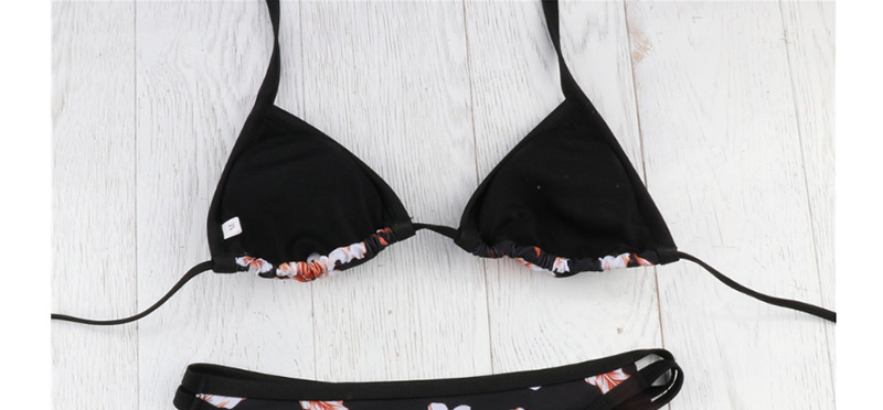 Sexy Black Flowers Pattern Decorated Bikini,Bikini Sets